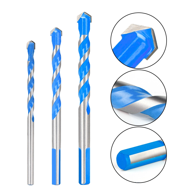 Glass Drill Bit 3-12mm Triangle Bit for Ceramic Tile Concrete Brick Wood Drilling