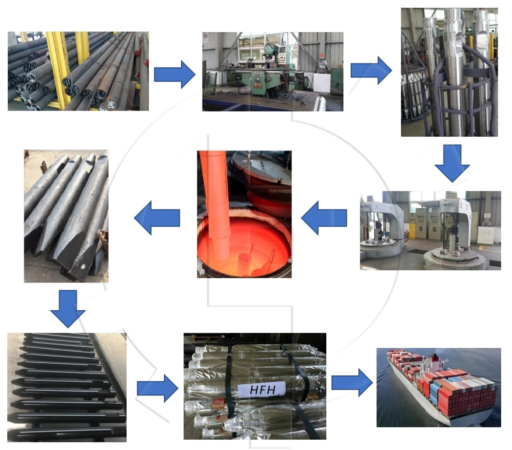 OEM Factory Saga Msb550 Msb 600 Msb700 Hydraulic Concrete Rock Hammer Breaker Chisel