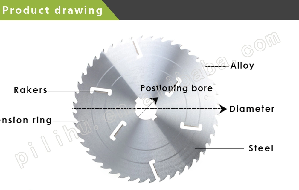 16′′ Tct Circular Saw Blade with Scraper for Cutting Firewood